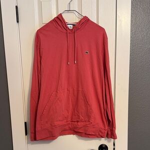 Men’s Lacoste regular fit light cotton hoodie in size 3XL